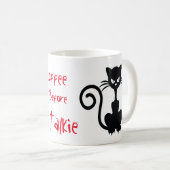 Angry Black Cat Gezegden Koffiemok (Voorkant rechts)