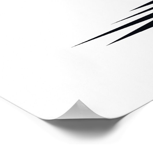 Angry black cat poster (Hoek)