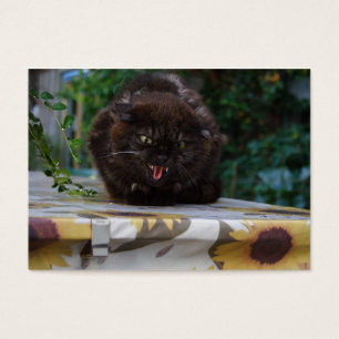 Angry Black Cat Visitekaartje