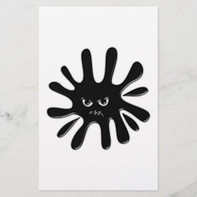 Angry Black Paint Splatter (Voorkant)