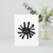 Angry Black Paint Splatter Briefkaart (Staand voorkant)