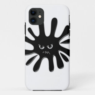Angry Black Paint Splatter iPhone 11 Hoesje