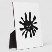 Angry Black Paint Splatter Fotoplaat (Zijkant)