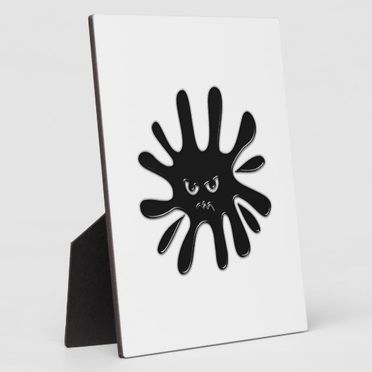 Angry Black Paint Splatter Fotoplaat (Zijkant)