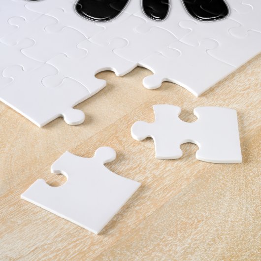 Angry Black Paint Splatter Legpuzzel (Zijkant)