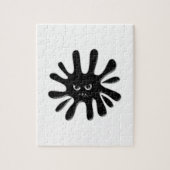 Angry Black Paint Splatter Legpuzzel (Verticaal)