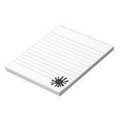 Angry Black Paint Splatter Lined Notitieblok (Linkerzijde)