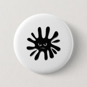 Angry Black Paint Splatter Ronde Button 5,7 Cm (Voorkant)