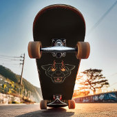 Angry Black Panther Cat Persoonlijke naam Persoonlijk Skateboard