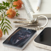 Angry Black Panther Sleutelhanger (Voorkant Rechts)