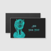 Angry Black Wolf in de nacht (Voorkant / Achterkant)