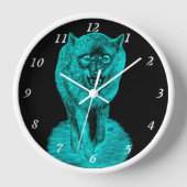 Angry Black Wolf in de nacht (Voorkant)