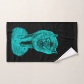 Angry Black Wolf in de nacht Bad Handdoek (Handdoek)