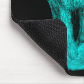 Angry Black Wolf in de nacht Muismat (Hoek)