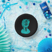 Angry Black Wolf in de nacht Papieren Kommen (Feest)