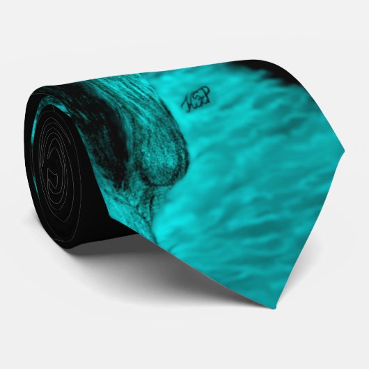 Angry Black Wolf in de nacht Stropdas (Opgerold)