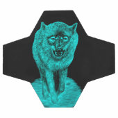 Angry Black Wolf in de nacht Voetbal (Enkel)