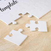 Angry Black Wolf in sneeuw, wilde winter Legpuzzel (Zijkant)