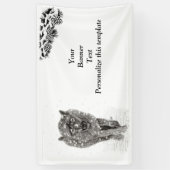 Angry Black Wolf in sneeuw, wilde winter Spandoek (Verticaal)