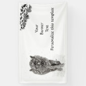 Angry Black Wolf in sneeuw, wilde winter Spandoek (Verticaal)