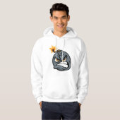 Angry Bomb Cartoon Hoodie - Grumpy Graphic  (Voorkant volledig)