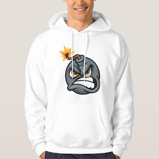 Angry Bomb Cartoon Hoodie - Grumpy Graphic  (Voorkant)