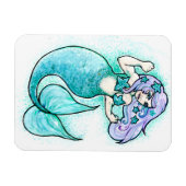 Angry buff-zeemeermin magneet (Horizontaal)