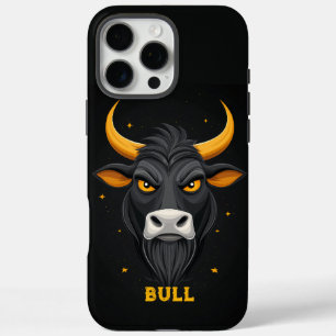 Angry Bull gepersonaliseerd iPhone 16 Pro Max Hoesje
