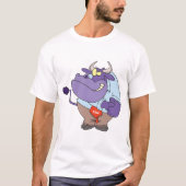 Angry Bull Mannen Singlet T-shirt (Voorkant)