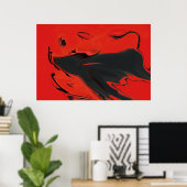 Angry Bull Poster (Thuiskantoor)