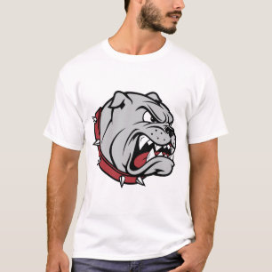 Angry Bulldog mascotte De T- van de sporthond Ma T-shirt