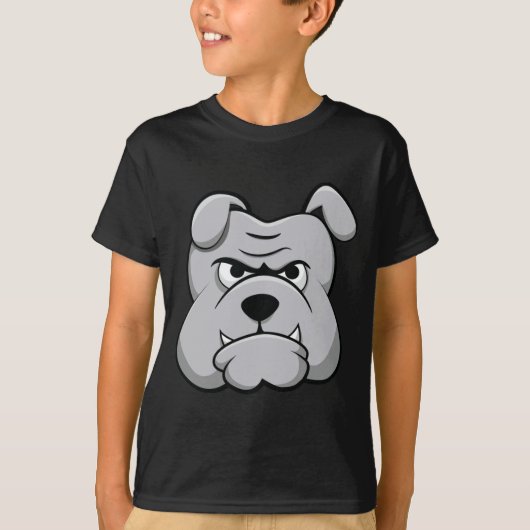 Angry bulldog t-shirt (Voorkant)