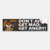 Angry Bunny Bumpersticker 1 (Voorkant)