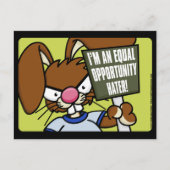 Angry Bunny Hater Briefkaarten (Voorkant)