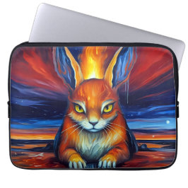 Angry Bunny Laptop Sleeve