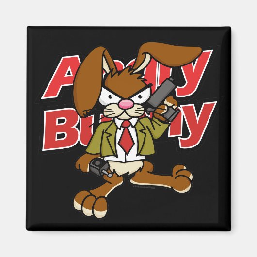 Angry Bunny Magnet 1 (Voorkant)