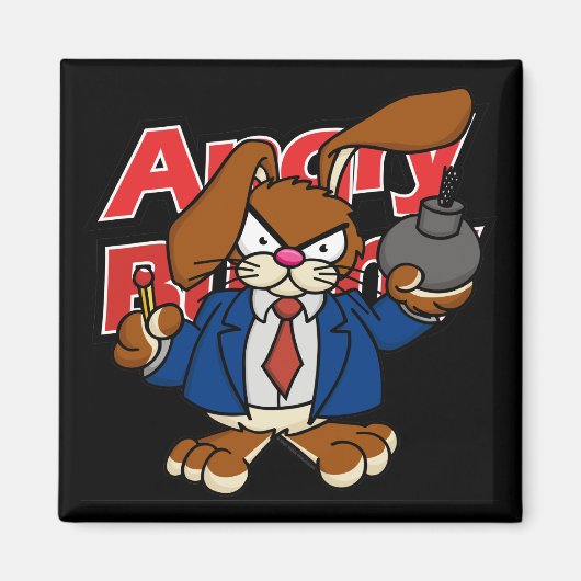 Angry Bunny Magnet 2 (Voorkant)