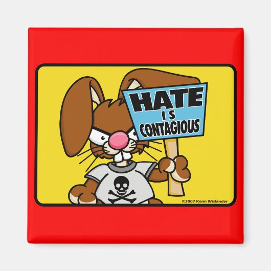 Angry Bunny Magnet 5 (Voorkant)