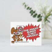 Angry Bunny not Amused Briefkaarten (Staand voorkant)
