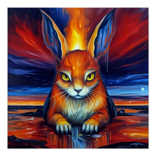 Angry Bunny Perfect Poster (Voorkant)