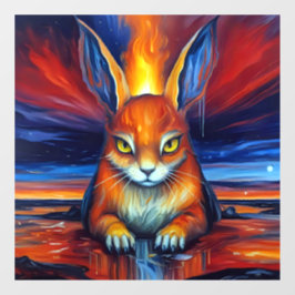 Angry Bunny Raamsticker