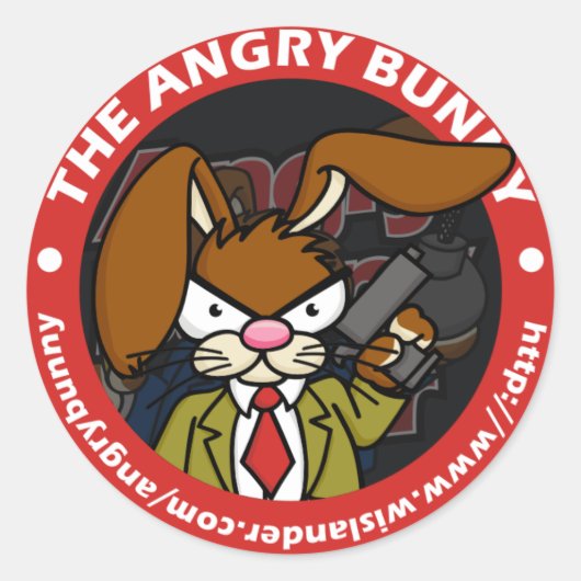 Angry Bunny Stickers 1 (Voorkant)