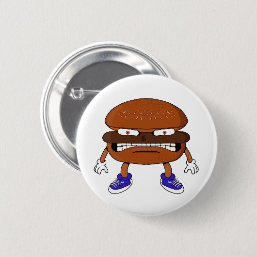 Angry Burger Ronde Button 5,7 Cm (Voorkant /achterkant)