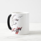 Angry Canada Goose Canadian AF Magische Mok (Voorkant links)