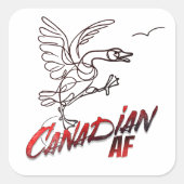 Angry Canada Goose Canadian AF sticker (Voorkant)