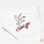 Angry Canada Goose Canadian AF sticker (Envelop)