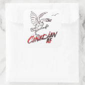 Angry Canada Goose Canadian AF sticker (Tas)