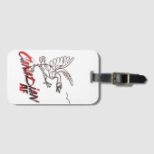 Angry Canada Goose Canadian AF sticker Bagagelabel (Voorkant (horizontaal))