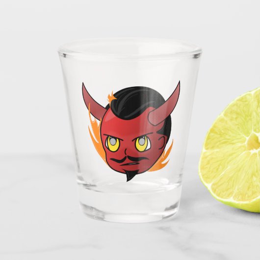 Angry Carl Shot Glass Glas (Voorkant)