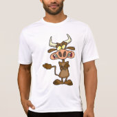 Angry Cartoon Bull Funny Grumpy T-shirt (Voorkant)